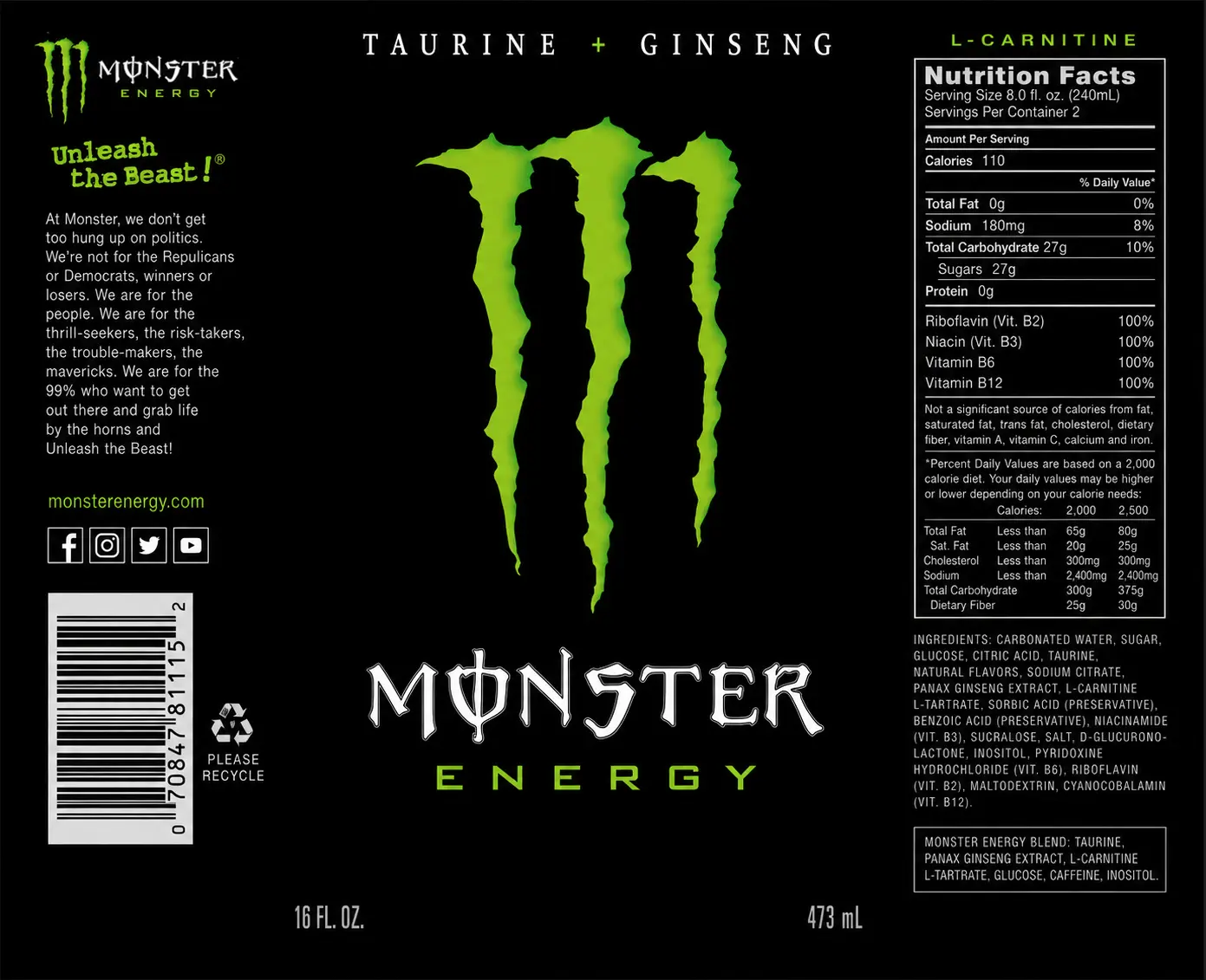 Monster Energy Can Showcase