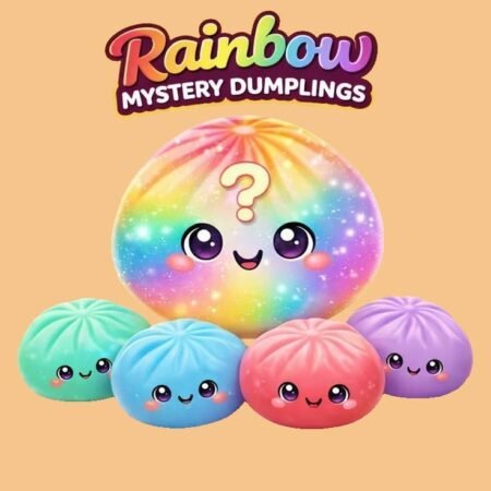 Rainbow Mystery Dumpling Squishy